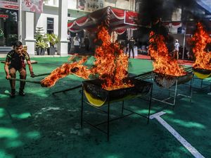 Kejari Ternate Bakar Barang Bukti Narkoba