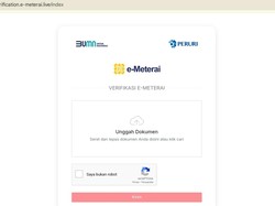 Cara Cek Keaslian E-Meterai di https://verification.e-meterai.live dan Link Lain