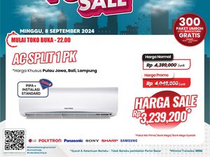 Beli AC Hemat Jutaan Rupiah di Transmart Full Day Sale! Beli AC Hemat Jutaan Rupiah di Transmart Full Day Sale!