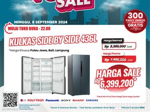 Kulkas 4 Pintu di Transmart Full Day Sale Diskon Gede-gedean!