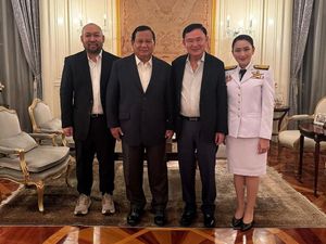 Ditemani Didit, Prabowo Dijamu Makan Malam Eks PM Thailand Thaksin Shinawatra