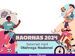 40+ Twibbon Hari Olahraga Nasional (Haornas) 2024 yang Unik dan Keren