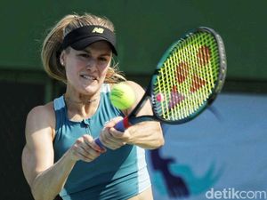 Melihat Aksi Petenis Dunia Eugenie Bouchard Main di GBK