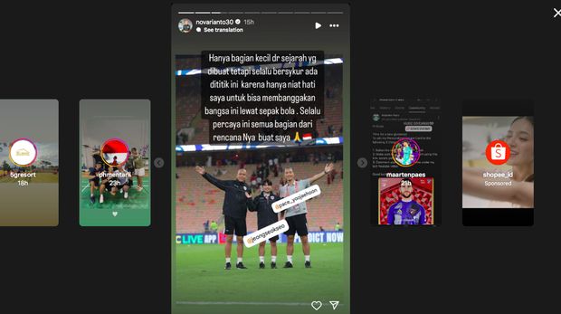 Nova Arianto bangga Timnas Indonesia cetak sejarah.
