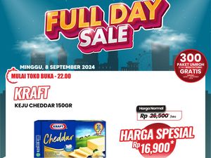 Murah Banget! Keju Cheddar di Transmart Full Day Sale Cuma Rp 16 Ribuan
