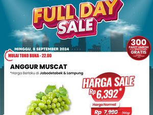 Banjir Diskon Transmart Full Day Sale, Anggur Muscat Diskon Jadi Cuma Segini