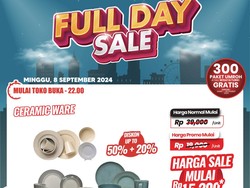 Obral Alat Makan Keramik Cuma di Transmart Full Day Sale
