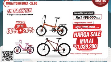 Murah Banget! Beli Sepeda di Transmart Full Day Sale Hematnya Kebangetan