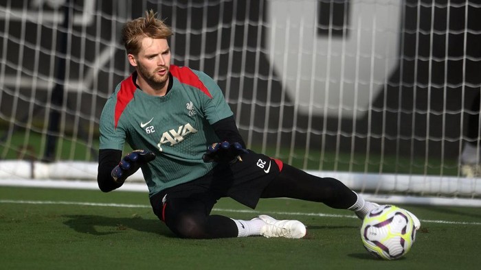 COLUMBIA, SOUTH CAROLINA - AUGUST 02: (THE SUN OUT, THE SUN ON SUNDAY OUT) Caoimhin Kelleher of Liverpool during a pre-season training session at the Eugene E. Stone III Stadium on August 02, 2024 in Philadelphia, Pennsylvania. (Photo by Andrew Powell/Liverpool FC via Getty Images)