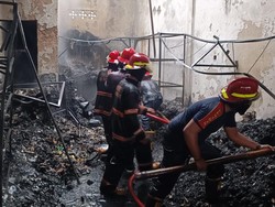 Toko Plastik di Pandeglang Kebakaran gegara Bocah Main Korek Api