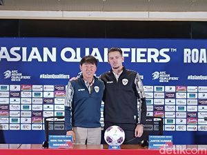 Imbangi Australia, Shin Tae-yong Puji Mentalitas Timnas Indonesia Imbangi Australia, Shin Tae-yong Puji Mentalitas Timnas Indonesia