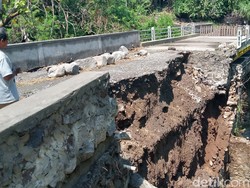 Jembatan Sudimoro Tulung Ambrol, Jalur Alternatif Klaten-Boyolali Ditutup