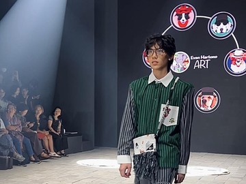 Devon Kei Enzo Bikin Pangling di Men's Fashion Week 2024