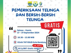 Ada Pemeriksaan Telinga Gratis di RSUD Kota Bandung, Ini Jadwalnya