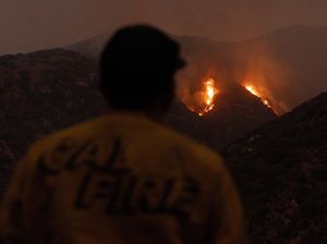 Potret Titik Api di Taman Nasional San Bernardino California