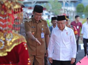 Tiba di Babel, Wapres Maruf Amin Disambut Hangat Pj Gubernur Sugito