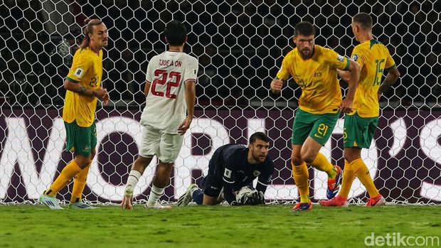 Martin Paes tampil gemilang pada pertandingan Nusantara vs Australia dalam Stadion GBK, Jakarta, Selasa (10/9/2024).