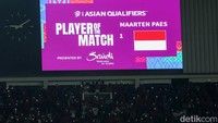 Maarten Paes jadi Player of The Match dalam pertandingan ini.  