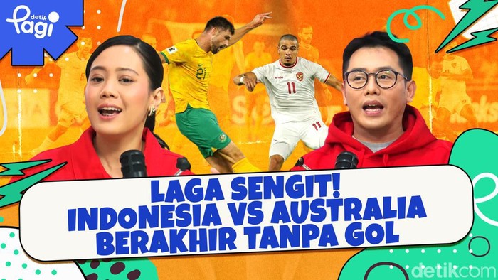 Detik Pagi edisi Rabu, 11 September 2024 membahas Laga Sengit! Indonesia vs Australia Berakhir Tanpa Gol