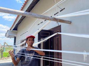 Industri Pemintalan Benang di Desa Jombor Klaten Eksis Sejak 1970-an Industri Pemintalan Benang di Desa Jombor Klaten Eksis Sejak 1970-an