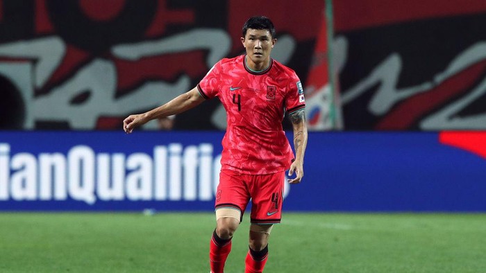 SEOUL, SOUTH KOREA - SEPTEMBER 05: Kim Min-jae of South Korea in action during the FIFA World Cup Asian Third Qualifier Group B match between South Korea and Palestine at Seoul World Cup Stadium on September 05, 2024 in Seoul, South Korea. (Photo by Han Myung-Gu/Getty Images)