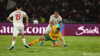 Timnas Indonesia menahan imbang Australia di Stadion Utama Gelora Bung Karno (SUGBK), Jakarta, Selasa (10/9/2024).
