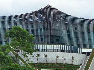 Penjelasan Arsitek Kenapa Patung Istana Garuda IKN dari Gelap Jadi Hijau Penjelasan Arsitek Kenapa Patung Istana Garuda IKN dari Gelap Jadi Hijau