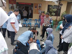 Polisi Sidoarjo Belajar Penanganan Pertama Korban Gawat Darurat