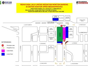 Ada Nobar Indonesia Vs Australia, Ini Rekayasa Lalin di Depan DPRD Medan Ada Nobar Indonesia Vs Australia, Ini Rekayasa Lalin di Depan DPRD Medan