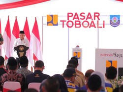 Maruf Amin Resmikan Pasar Toboali-Pekerjaan Inpres Jalan Daerah di Basel