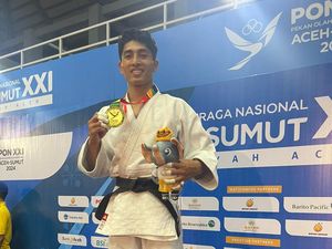 Atlet Judo Polri Sumbang Emas Untuk Provinsi Bali di Pon XXI Aceh Sumut