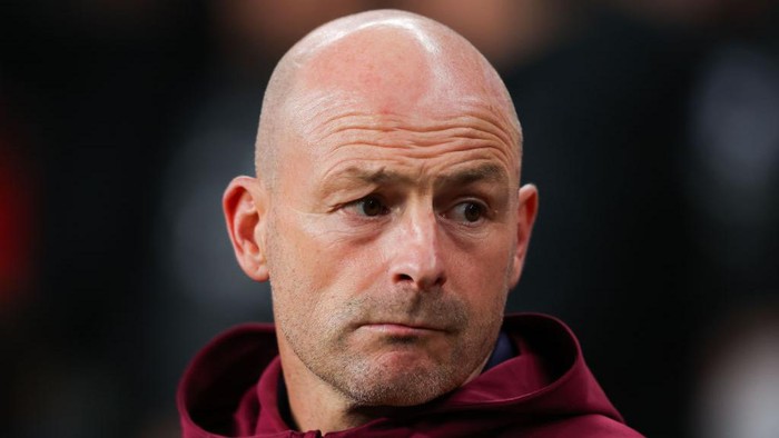 LONDON, ENGLAND - SEPTEMBER 10: Lee Carsley, interim manager of England,  during the UEFA Nations League 2024/25 League B Group B2 match between England and Finland at  on September 10, 2024 in London, England. (Photo by James Gill - Danehouse/Getty Images)