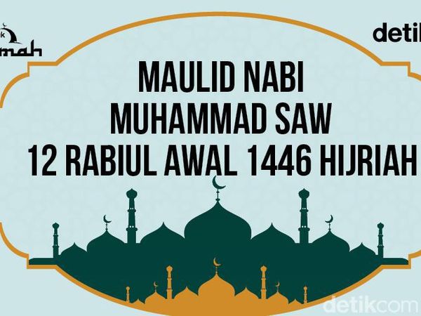 10 Poster Maulid Nabi Muhammad SAW 2024, Bisa Jadi Kartu Ucapan