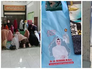 Logo Partainya Dicatut Reihana Bagi-bagi Bingkisan, Gerindra Lapor Bawaslu Logo Partainya Dicatut Reihana Bagi-bagi Bingkisan, Gerindra Lapor Bawaslu