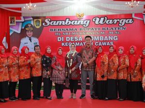 Sambangi Desa Gombang, Bupati Klaten Dapat Apresiasi dari Kades