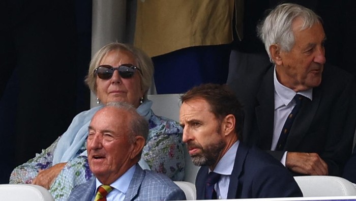 Cricket - Second Test - England v Sri Lanka - Lords Cricket Ground, London, Britain - August 31, 2024 Former England mens football team manager Gareth Southgate in the stands during the match Action Images via Reuters/Andrew Boyers