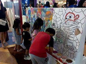Potret Keseruan Seni Melukis dari Cat di Yogyakarta Potret Keseruan Seni Melukis dari Cat di Yogyakarta