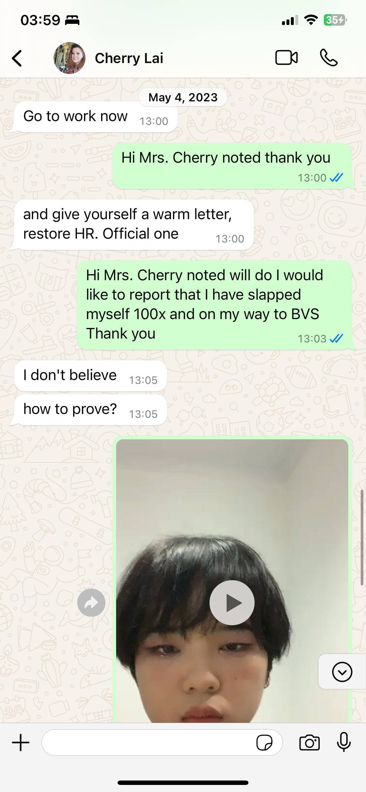 Bukti Dugaan Kekerasan terhadap Karyawan Brandoville Studios