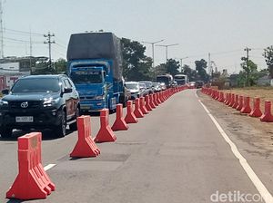 Contraflow Jalan Jogonalan Klaten buat Proyek Tol Berlaku Sampai November Contraflow Jalan Jogonalan Klaten buat Proyek Tol Berlaku Sampai November