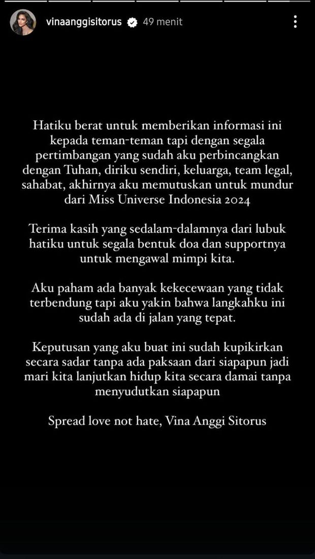 Instastories Vina Anggi Sitorus
