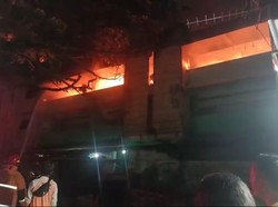 Pasar Baru Comboran Kota Malang Kebakaran