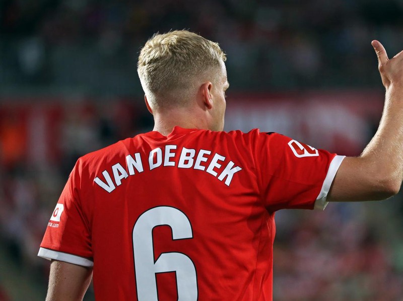 Donny van de Beek plays during the match between Girona FC and CA Osasuna, corresponding to week 3 of LaLiga EA Sports, at the Montilivi Stadium in Girona, Spain, on August 24, 2024. (Photo by Joan Valls/Urbanandsport/NurPhoto via Getty Images)