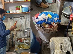 Jijik! Dapur Gerai Makanan di Terminal Bus Ini Jorok dan Bau