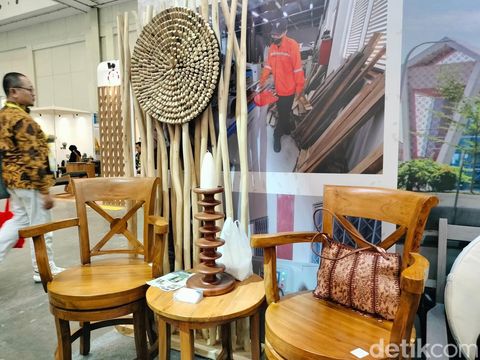 Penampakan mebel  kayu.