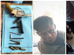 Pelaku Curanmor Bersenpi di Lampung Hendak Tembak Warga Sebelum Diringkus