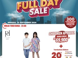 Besok, Transmart Full Day Sale Obral Pakaian Anak Mulai Rp 50 Ribu