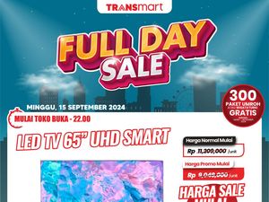 Smart TV UHD 65 Inch Mulai Rp 7,2 Juta Cuma di Transmart Full Day Sale