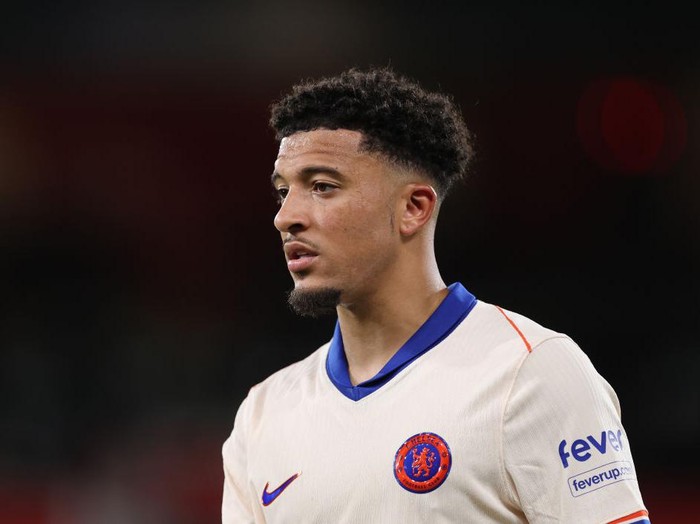 BOURNEMOUTH, ENGLAND - SEPTEMBER 14: Jadon Sancho of Chelsea  during the Premier League match between AFC Bournemouth and Chelsea FC at Vitality Stadium on September 14, 2024 in Bournemouth, England. (Photo by Catherine Ivill - AMA/Getty Images)