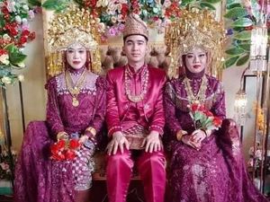 Pria di Muratara Nikahi 2 Wanita, Duduk Berdampingan di Pelaminan Pria di Muratara Nikahi 2 Wanita, Duduk Berdampingan di Pelaminan