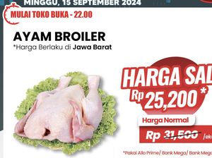 Transmart Full Day Sale! Beli Ayam Broiler Harganya Miring